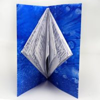 Dazzling Blue triangle fold