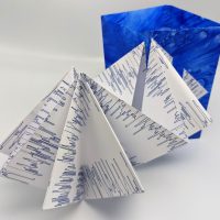 Dazzling Blue - triangle fold