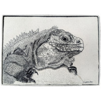 Iguana Embroidery